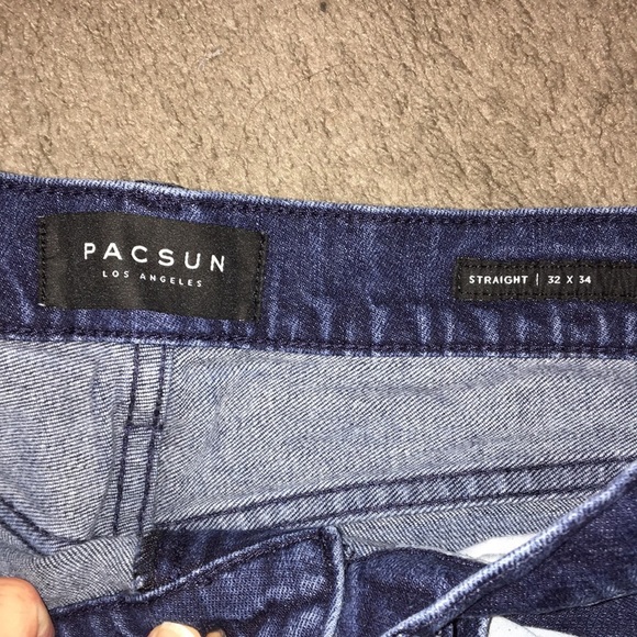 Pacsun Dark Wash Straight Jeans - Picture 2 of 3